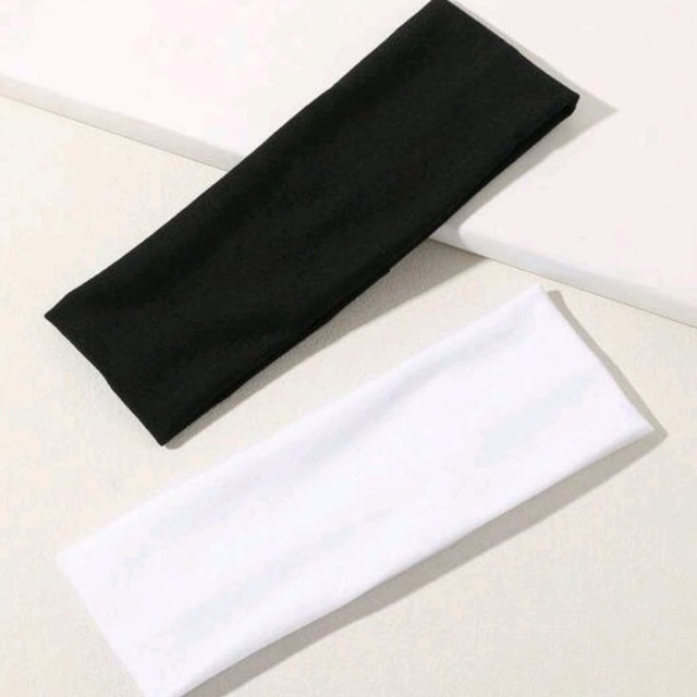 هدبند کبریتی پهن سفید مشکی (۱۰۰۰۰۴)