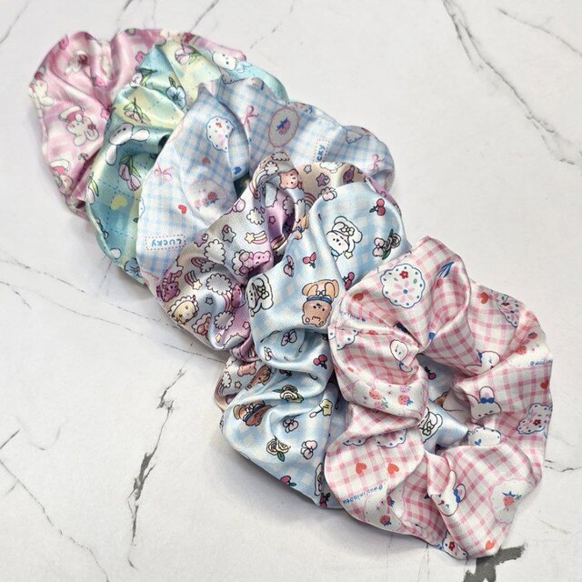 کش اسکرانچی ساتن چاپی(کد ۱) (۰۱۰۱۰۰۰۶)